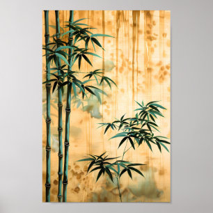 Zen Botanische Natuur Bamboebos Poster
