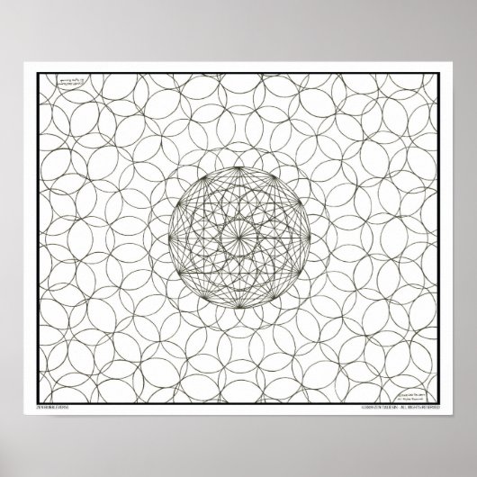 Zen Bubbleverse Coloring Poster (Voorkant)