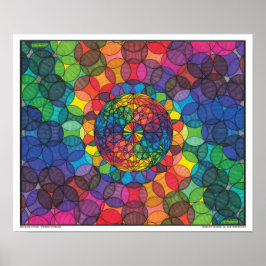 Zen Bubbleverse - Spinnen Rainbows Print