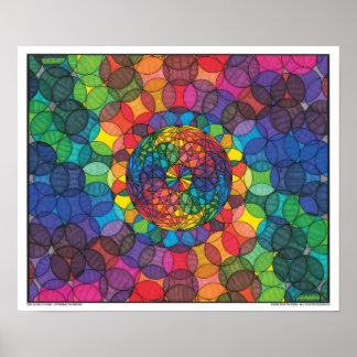 Zen Bubbleverse - Spinnen Rainbows Print