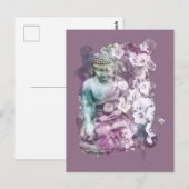 ** Zen Buddha Abstracte Mediteren Bloemen Bloemen Briefkaart (Voorkant / Achterkant)