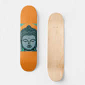 Zen Buddha Head Skateboard (Voorkant)