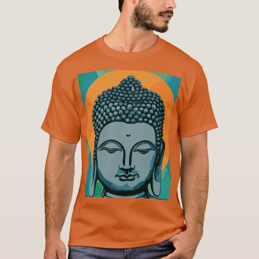 Zen Buddha Head T-shirt (Voorkant)