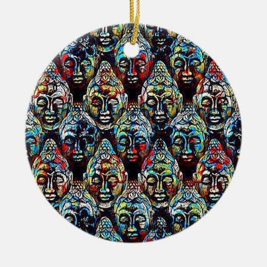 Zen Buddha Keramisch Ornament (Voorkant)