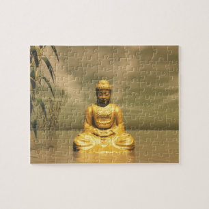 Zen buddha meditatie legpuzzel
