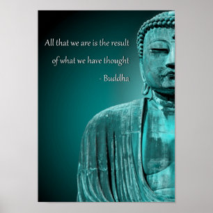Zen Buddha Quote Inspirerend Spiritueel Poster