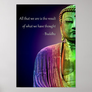 Zen Buddha Quote Inspirerend Spiritueel Poster