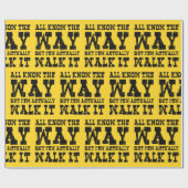 Zen Buddhism Spaghetti Westerne stijl Cadeaupapier (Vlak)