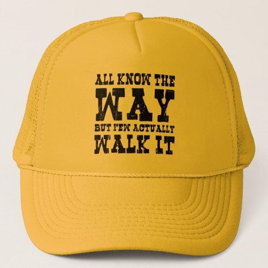 Zen Buddhism Spaghetti Westerne stijl Trucker Pet (Voorkant)