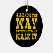 Zen Buddhism Spaghetti Westerne Style Button Keramisch Ornament (Rechts)