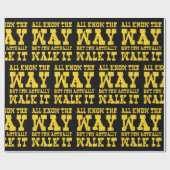 Zen Buddhism Spaghetti Westerne Style Wrapping Pap Cadeaupapier (Vlak)
