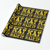 Zen Buddhism Spaghetti Westerne Style Wrapping Pap Cadeaupapier (Uitgerold)