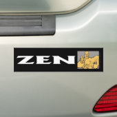 Zen bumper sticker (Op auto)