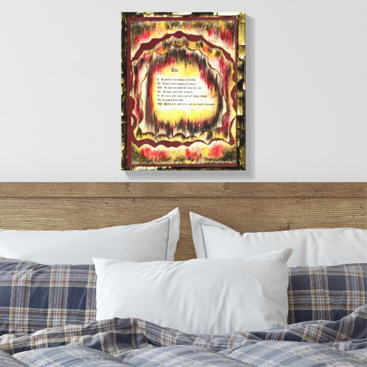 Zen Canvas Afdruk (Insitu (Slaapkamer))