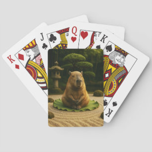 Zen Capybara Mediterende Speelkaarten