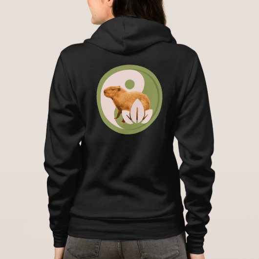 Zen Capybara Yin Yang Hoodie (Achterkant)