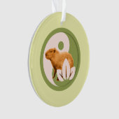 Zen Capybara Yin Yang Ornament (voorkant)