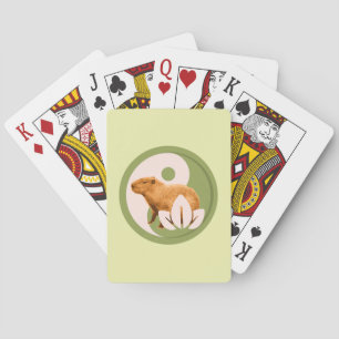 Zen Capybara Yin Yang Pokerkaarten