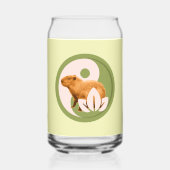 Zen Capybara Yin Yang Vreedzame Natuur Blikvorm Glas (Voorkant)