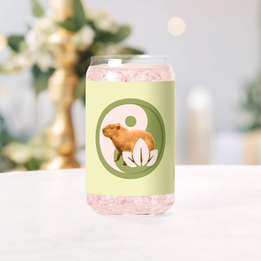Zen Capybara Yin Yang Vreedzame Natuur Blikvorm Glas (Insitu (Huwelijk))