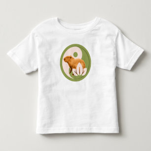 Zen Capybara Yin Yang Vreedzame Natuur Kinder Shirts