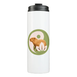 Zen Capybara Yin Yang Vreedzame Natuur Thermosbeker