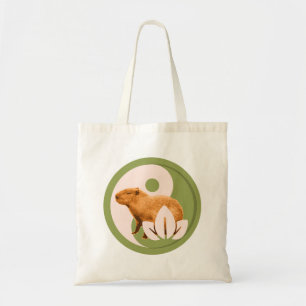 Zen Capybara Yin Yang Vreedzame Natuur Tote Bag