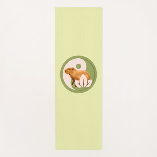 Zen Capybara Yin Yang Yogamat (Voorkant)