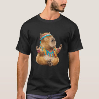 Zen Capybara Yoga Meditatie Boho Geest T-shirt