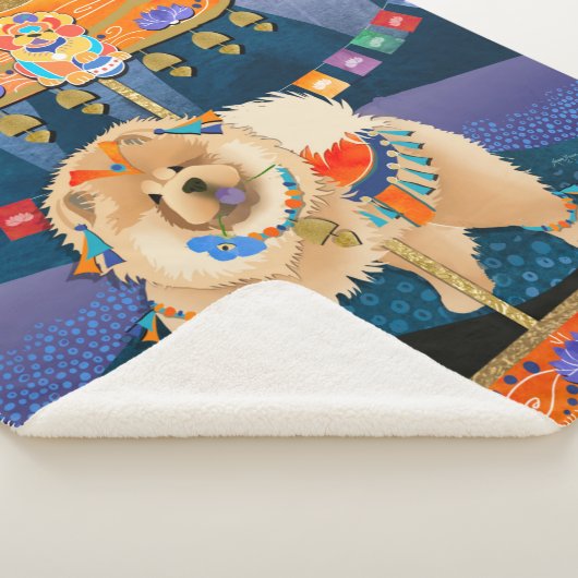 ZEN CARNIVAL Chow -Sherpa blanket 3 maten Sherpa Deken (3/4)