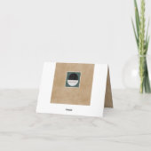 Zen Carte de remerciements Avec Voilier (Dos)