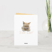 Zen Cat - J'Étais Grumpy Une Fois La Carte De Voeu (Dos)