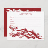 Zen Chic Massage Therapist Cadeaubon (Voorkant / Achterkant)