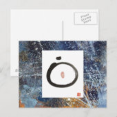 Zen Circle Abstract Briefkaart (Voorkant / Achterkant)