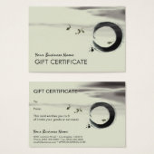 Zen Circle Enso Koi Brush Peinture Art (Devant & derrière)