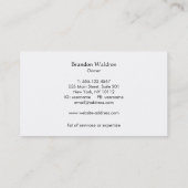 Zen Circle Enso Yoga en Meditation Buddhist 3 Visitekaartje (Achterkant)