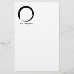 Zen Circle met logo v3 Briefpapier