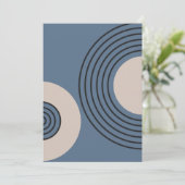 Zen circle minimalist feestdagenkaart (Staand voorkant)