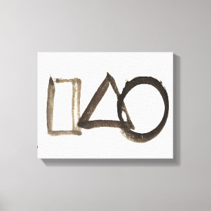 Zen Classics - Gibon Sengai - Cirkel, Driehoek, Canvas Afdruk