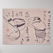 Zen Classics - Gibon Sengai - Kanzan en Jittoku Poster (Voorkant)