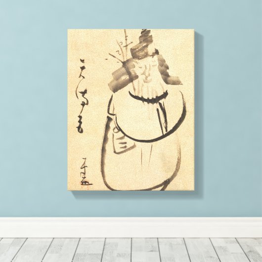 Zen Classics - Gibon Sengai - Tenmangu Canvas Afdruk (Insitu (Houten vloer))