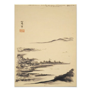 Zen Classics - Sesshu - Herfstlandschap Foto Afdruk