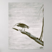 Zen Classics - Sesshu - Heron and Willow Poster (Voorkant)