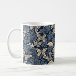 Zen cup- Autumn Leaf and Butterfly Illusion Koffiemok