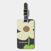 Zen Daisy Personalized Bagagelabel (Voorkant verticaal)