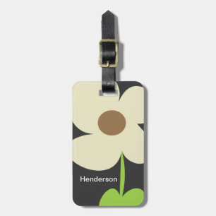Zen Daisy Personalized Bagagelabel