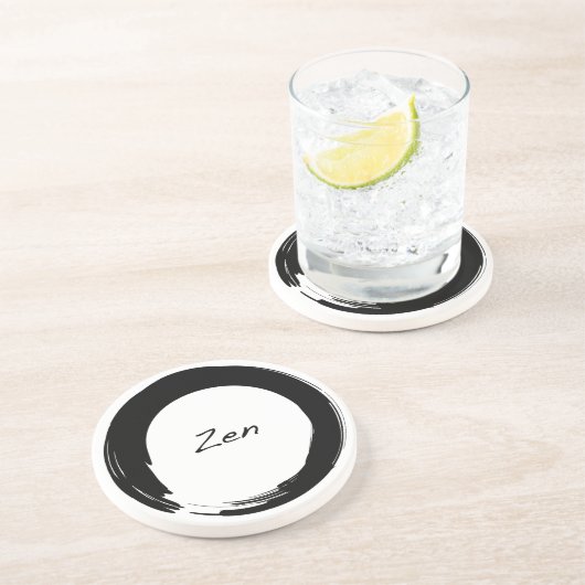 Zen dans le Dessous de verre Cercle Enso (Côté)