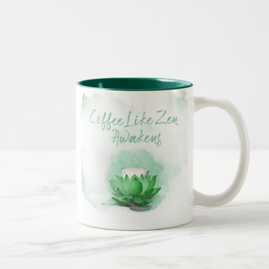 Zen de café Mug à deux tons (Droit)