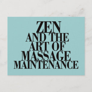 ZEN & de kunst van MASSAGE Briefkaart