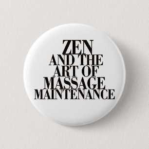ZEN & de kunst van MASSAGE Ronde Button 5,7 Cm